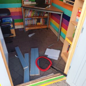 Vandalismus an der Agathaschule